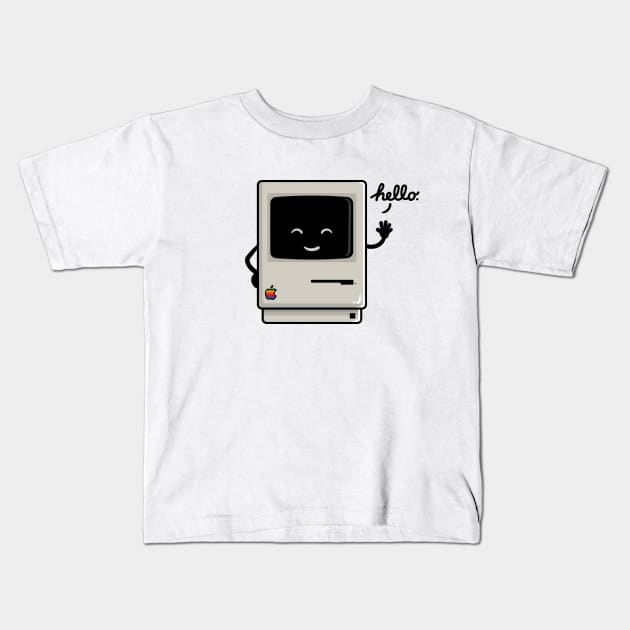 Hello Kids T-Shirt by mebzart